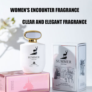 Women perfume fresh scent white bottle 100ml