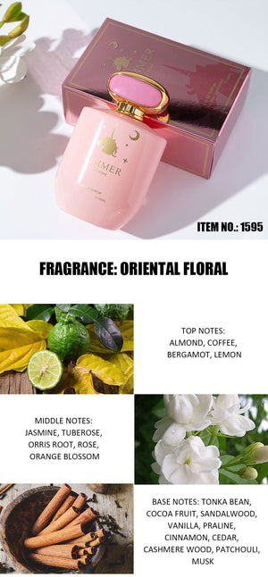 Women perfume fresh scent white bottle 100ml