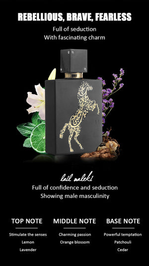 Men's perfume Arabian horse black bottle