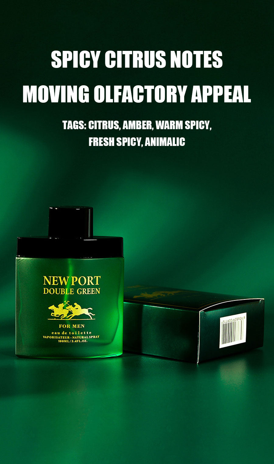 100 ml Spicy citrus notes perfume for men supplier