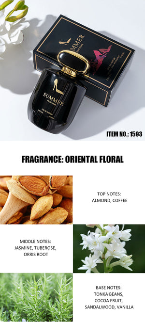 Women perfume fresh scent white bottle 100ml