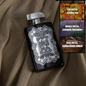 Men perfume wood scent silver bottle 100ml