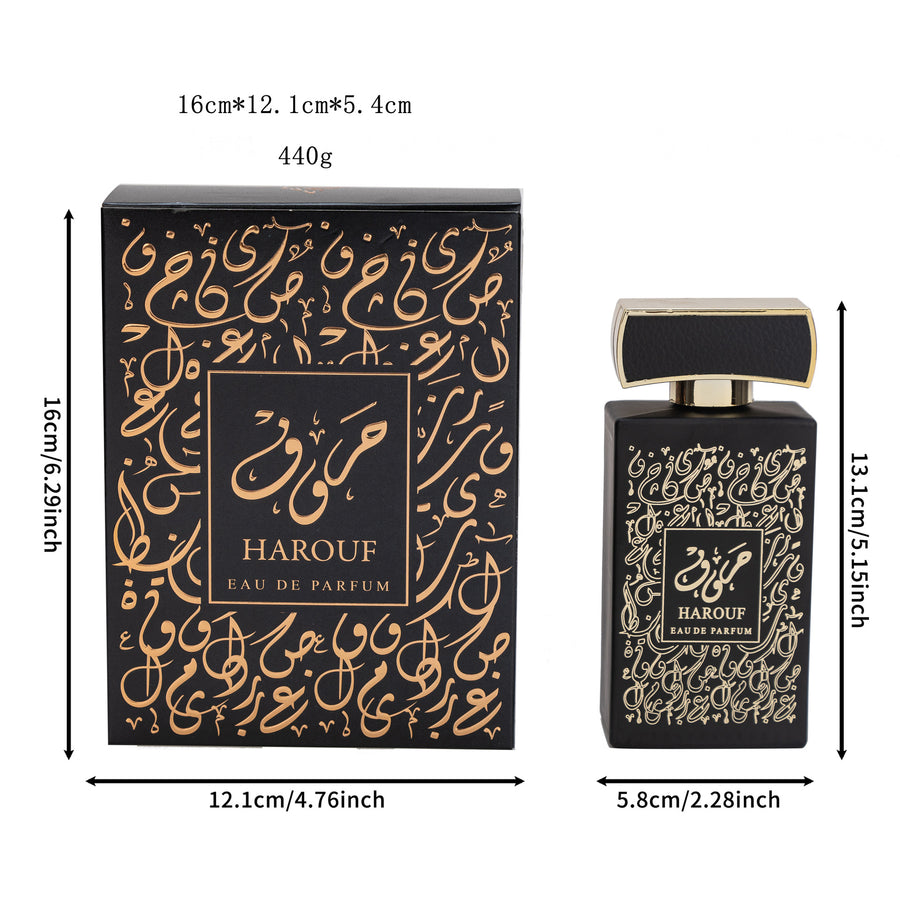 Women perfume floral black bottle arabe