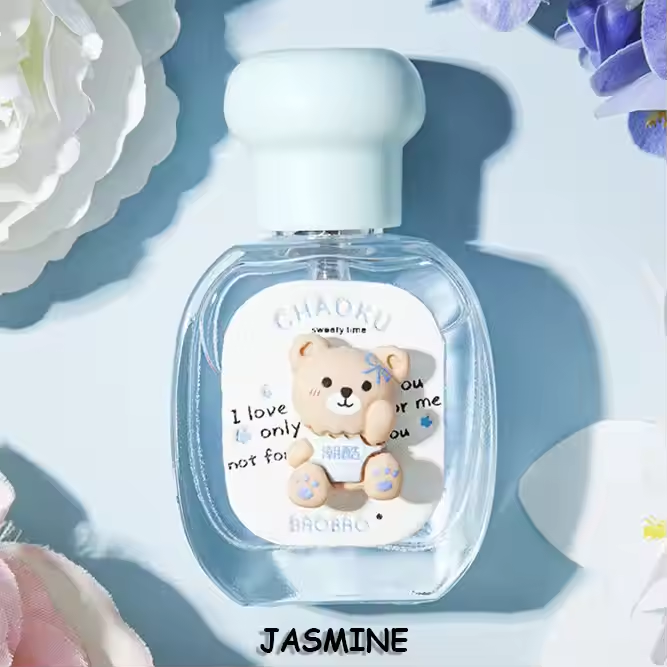 Bear women perfume fresh scent jasmine scent blue bottle